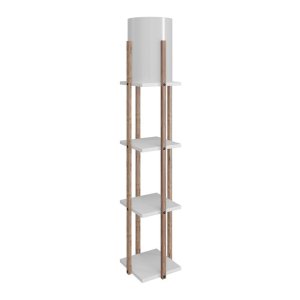 Stojací lampa v bílo-přírodní barvě (výška 135 cm) Nora – Opviq lights