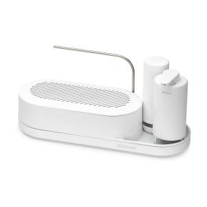 Bílý plastový stojan na mycí prostředky SinkStyle – Brabantia