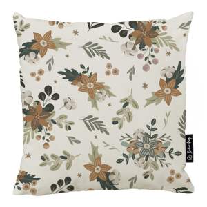 Povlak na polštář s vánočním motivem 45×45 cm Festive Flowers – Butter Kings
