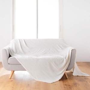Krémový přehoz z mikroflanelu 180×220 cm Arya – douceur d’intérieur