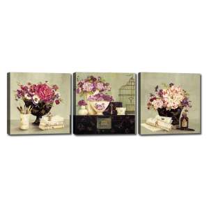 Sada 3 obrazů Tablo Center Vases