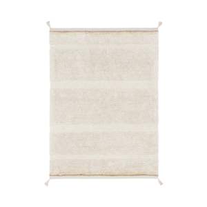 Krémový pratelný ručně tkaný bavlněný koberec 120×160 cm Bloom Natural – Lorena Canals