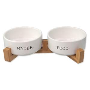Keramický set misek s podstavcem pro psa ø 16 cm Dog Fantasy – Plaček Pet Products