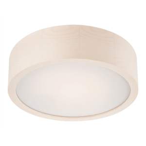 Bílé stropní svítidlo se skleněným stínidlem ø 27 cm Eveline – LAMKUR