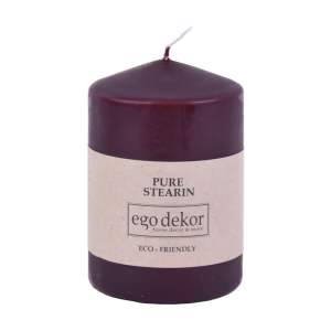 Vínově červená svíčka Eco candles by Ego dekor Top, doba hoření 25 h