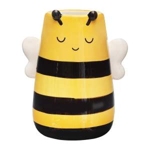 Žlutá váza z dolomitu (výška 10,5 cm) Bee – Sass & Belle