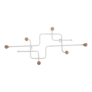 Bílý kovový nástěnný věšák 60,5 cm Metro – PT LIVING