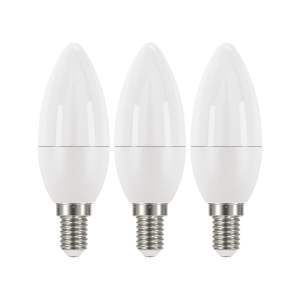 Teplé LED žárovky v sadě 3 ks E14, 5 W, 230 V – EMOS