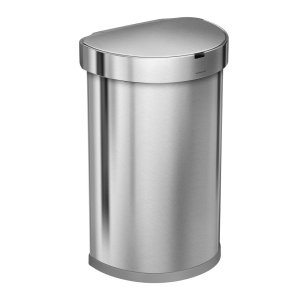 Bezdotykový odpadkový koš z nerezové oceli 45 l – simplehuman