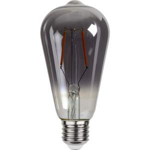 Teplá LED filamentová žárovka E27, 2 W Plain Smoke – Star Trading