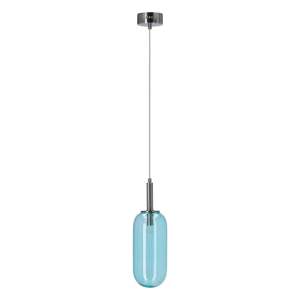 Modré LED závěsné svítidlo se skleněným stínidlem ø 13 cm Fiuggi – Candellux Lighting