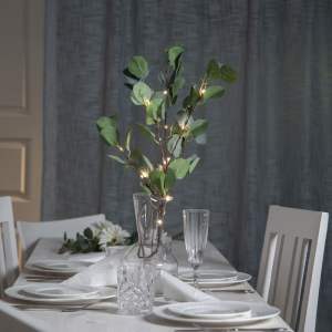 Zelená LED světelná dekorace Star Trading Eucalyptus, délka 90 cm