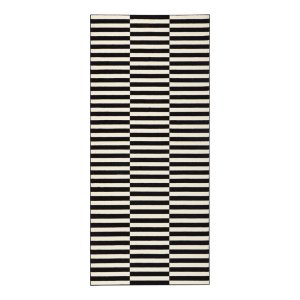 Černo-bílý běhoun Hanse Home Gloria Panel, 80 x 200 cm