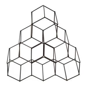 Černý stojan na víno Compactor RackMAT
