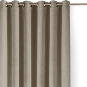 Béžový sametový dimout závěs 140×250 cm Velto – Filumi