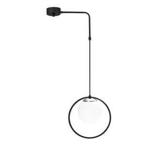 Černé kovové závěsné svítidlo Opviq lights Elpidas