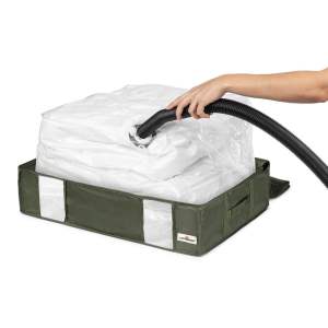 Zelený úložný box Compactor Oxford, 145 l