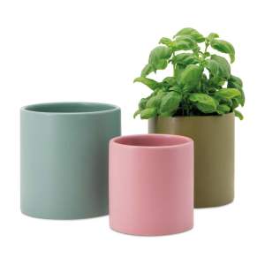 Porcelánové obaly na květináče na bylinky v sadě 3 ks ø 17 cm Turin – Remember