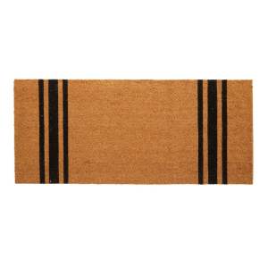 Rohožka z kokosového vlákna 55×125 cm Black Stripe – Premier Housewares