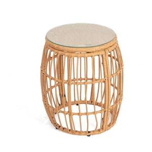 Kulatý zahradní odkládací stolek z umělého ratanu ø 47 cm Vistdal – Bonami Essentials