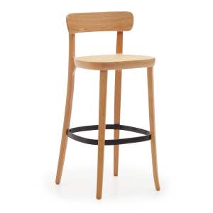 Barová židle v dekoru jasanu v přírodní barvě 99 cm Romane – Kave Home