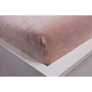 Hnědé napínací prostěradlo z mikroflanelu 90×200 cm – Jerry Fabrics
