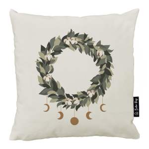 Povlak na polštář s vánočním motivem 45×45 cm Festive Wreath – Butter Kings