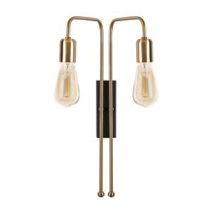 Kovové nástěnné svítidlo ve zlaté barvě Opviq lights Pahoma