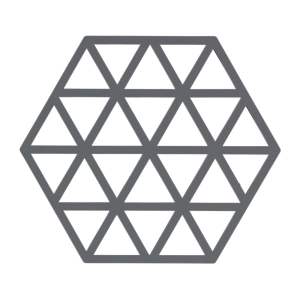 Šedá silikonová podložka pod horké nádoby Zone Triangles