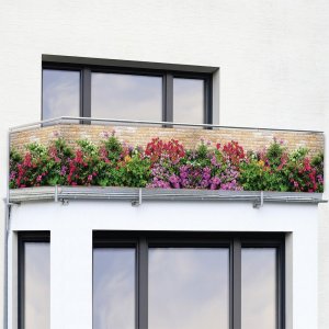 Plastová balkonová zástěna 500×85 cm Flowers – Maximex