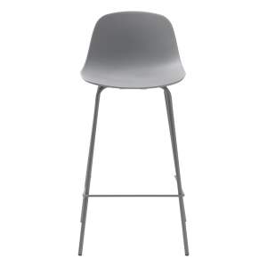 Šedá plastová barová židle 92,5 cm Whitby – Unique Furniture