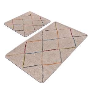 Béžové koupelnové předložky v sadě 2 ks 60×100 cm – Mila Home