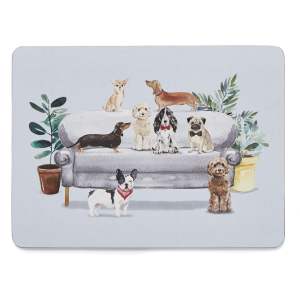 Korkové prostírání 4 ks 21.5×29 cm Curious Dogs – Cooksmart ®