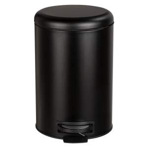 Černý odpadkový koš Wenko Leman Easy Close, 20 l