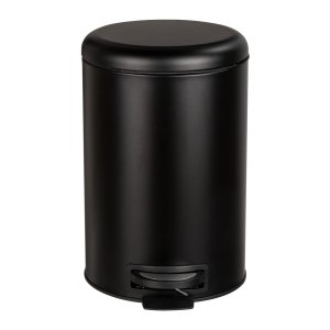 Černý odpadkový koš Wenko Leman Easy Close, 20 l