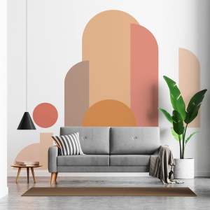Samolepka na zeď 120×250 cm Abstract Sunset – Ambiance