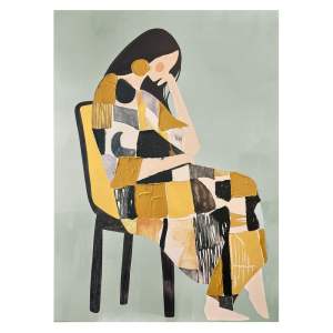 Obraz s ručně malovanými prvky 70×100 cm Penelope – Styler