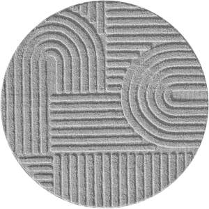 Světle šedý kulatý koberec ø 200 cm Art – Ayyildiz Carpets