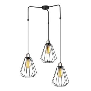 Černé kovové závěsné svítidlo Opviq lights Mathaios