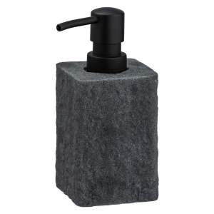 Tmavě šedý dávkovač na mýdlo Wenko Villata, 300 ml