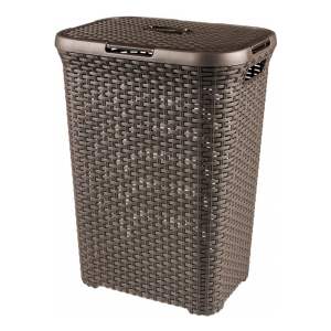 Hnědý koš na prádlo Curver Hamper, 40 l