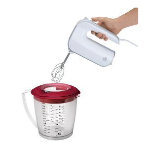 Červená odměrka s víčkem Westmark Helena, 1,4 l