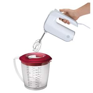Červená odměrka s víčkem Westmark Helena, 1,4 l