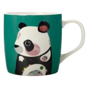 Tyrkysový porcelánový hrnek Maxwell & Williams Pete Cromer Panda, 375 ml