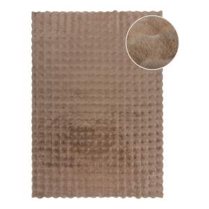Hnědá syntetická kožešina 120×170 cm Waffle Faux Fur – Flair Rugs