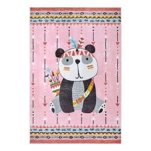 Růžový dětský koberec 160×235 cm Panda – Hanse Home