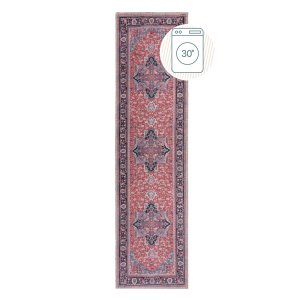 Vínový pratelný běhoun s příměsí recyklovaných vláken 60×230 cm Windsor – Flair Rugs