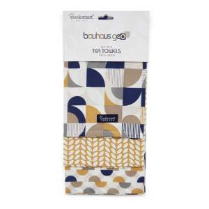 Bavlněné utěrky v sadě 3 ks 45×65 cm Bauhaus – Cooksmart ®