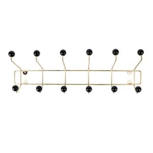 Nástěnný věšák s černými detaily PT LIVING Saturnus, délka 53,5 cm