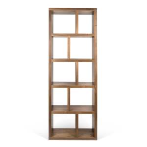 Knihovna v dekoru ořechu v přírodní barvě 70×198 cm Berlin – TemaHome